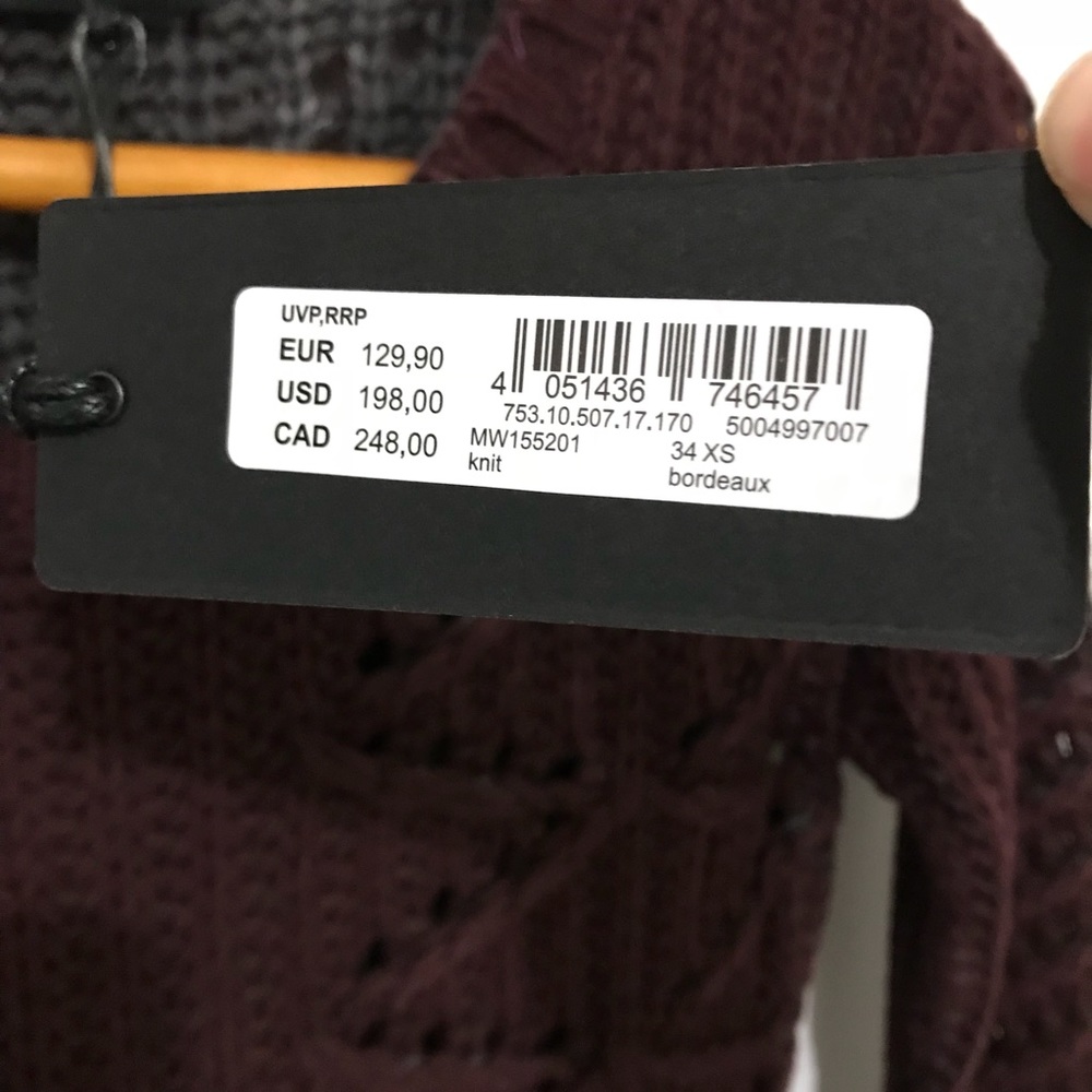 Liebeskind Maroon Sweater - Picture 4 of 8